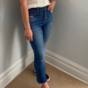 Madewell High Rise Cropped Slim Boyfriend Jeans